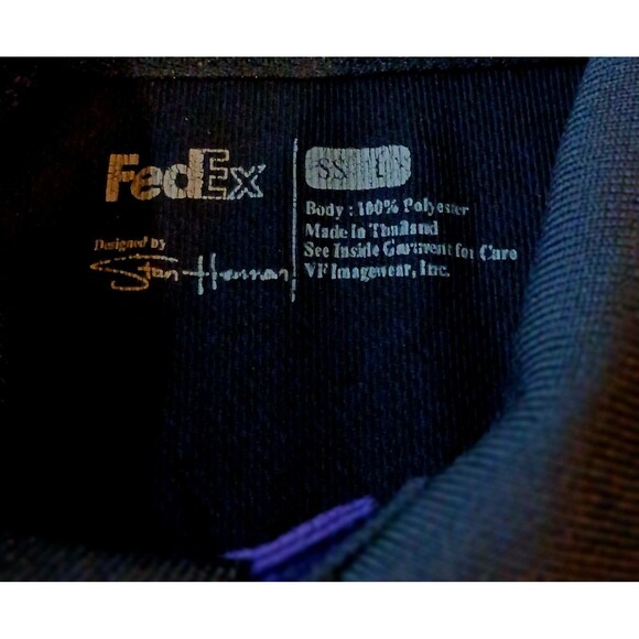 Stan Herman Utility Work Shirt Purple Black Polo Men’s L Courier Style Tech Wear - Picture 7 of 8